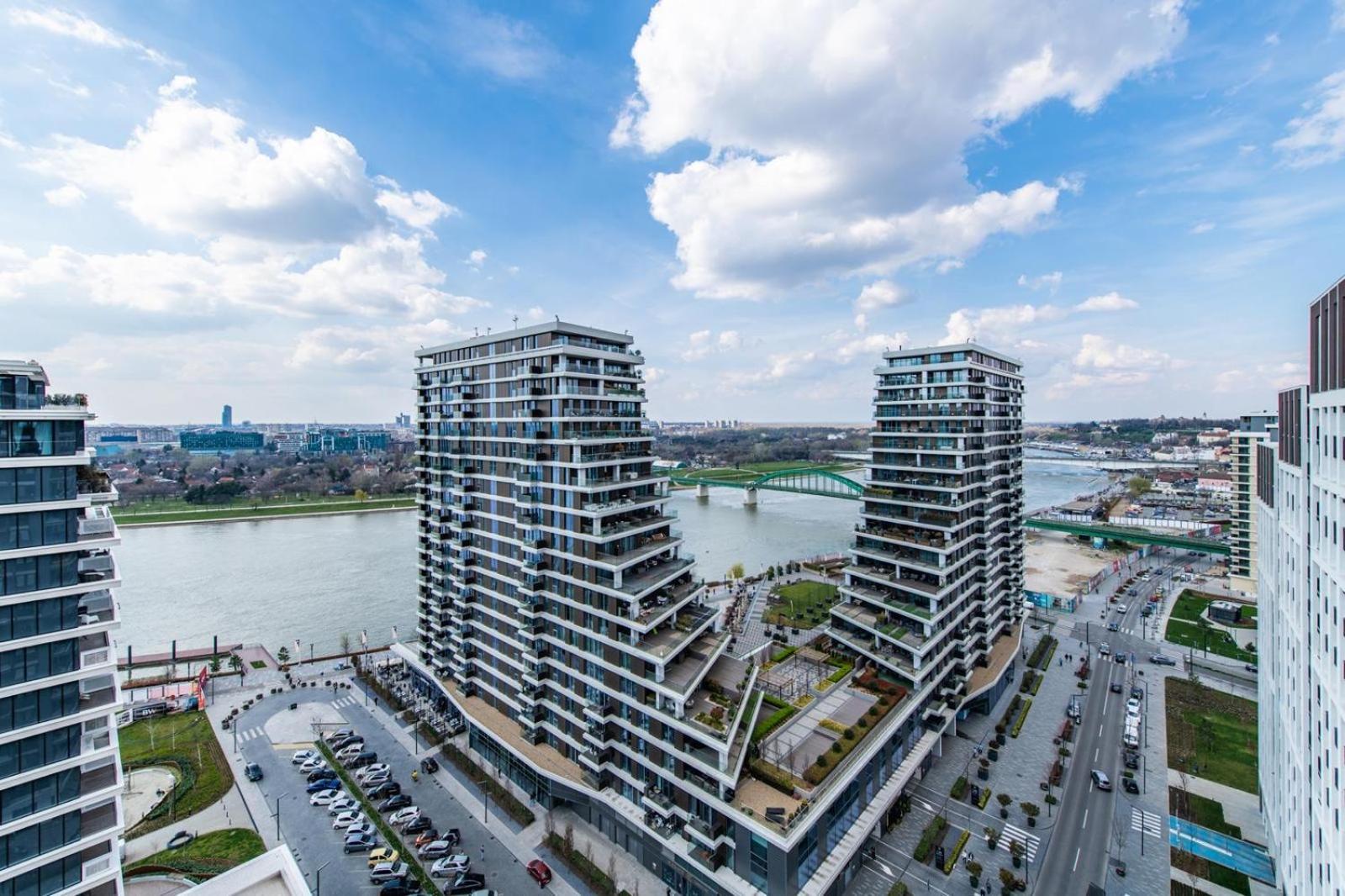 Modern Luxury In Belgrade Waterfront With Views Lägenhet Exteriör bild